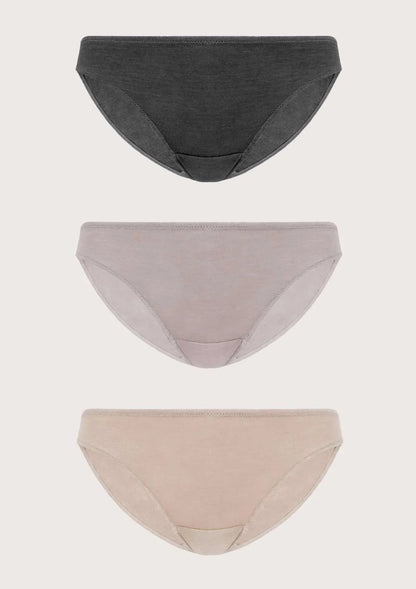 HSIA Comfort Cotton Bikini Panties 3 Pack