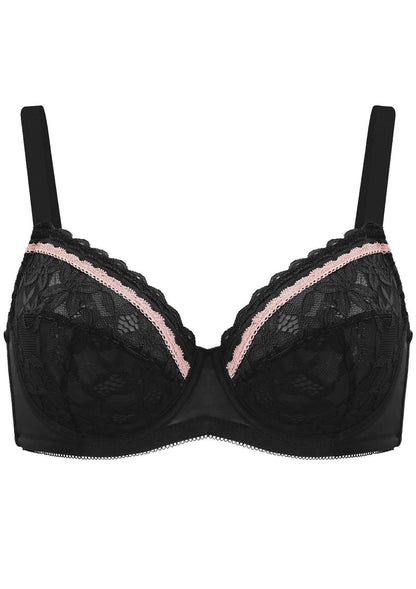 Jessamine Contrast Color Lace Underwire Bra Bundle