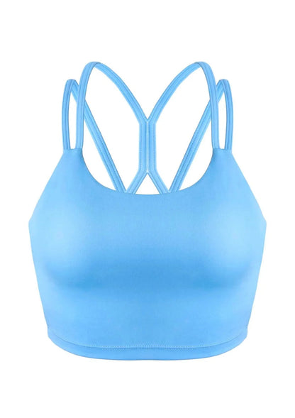 HSIA Wireless Low-Impact Crisscross Padded Sports Singlet Sports Bra