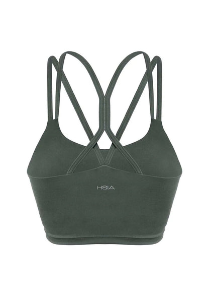 HSIA Wireless Low-Impact Crisscross Padded Sports Singlet Sports Bra