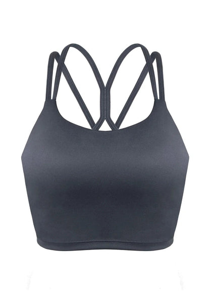 HSIA Wireless Low-Impact Crisscross Padded Sports Singlet Sports Bra