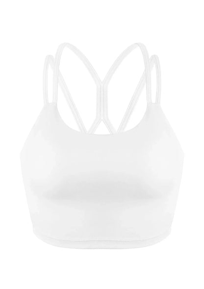 HSIA Wireless Low-Impact Crisscross Padded Sports Singlet Sports Bra