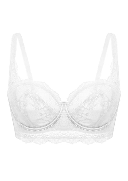 I Do Floral Lace Unlined Balconette Bra