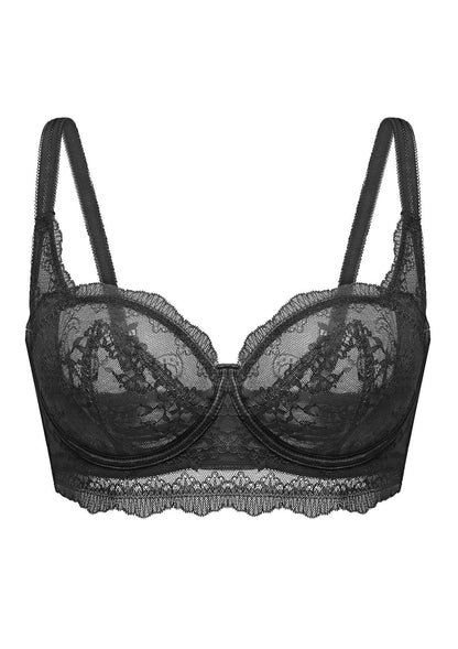 I Do Floral Lace Unlined Balconette Bra