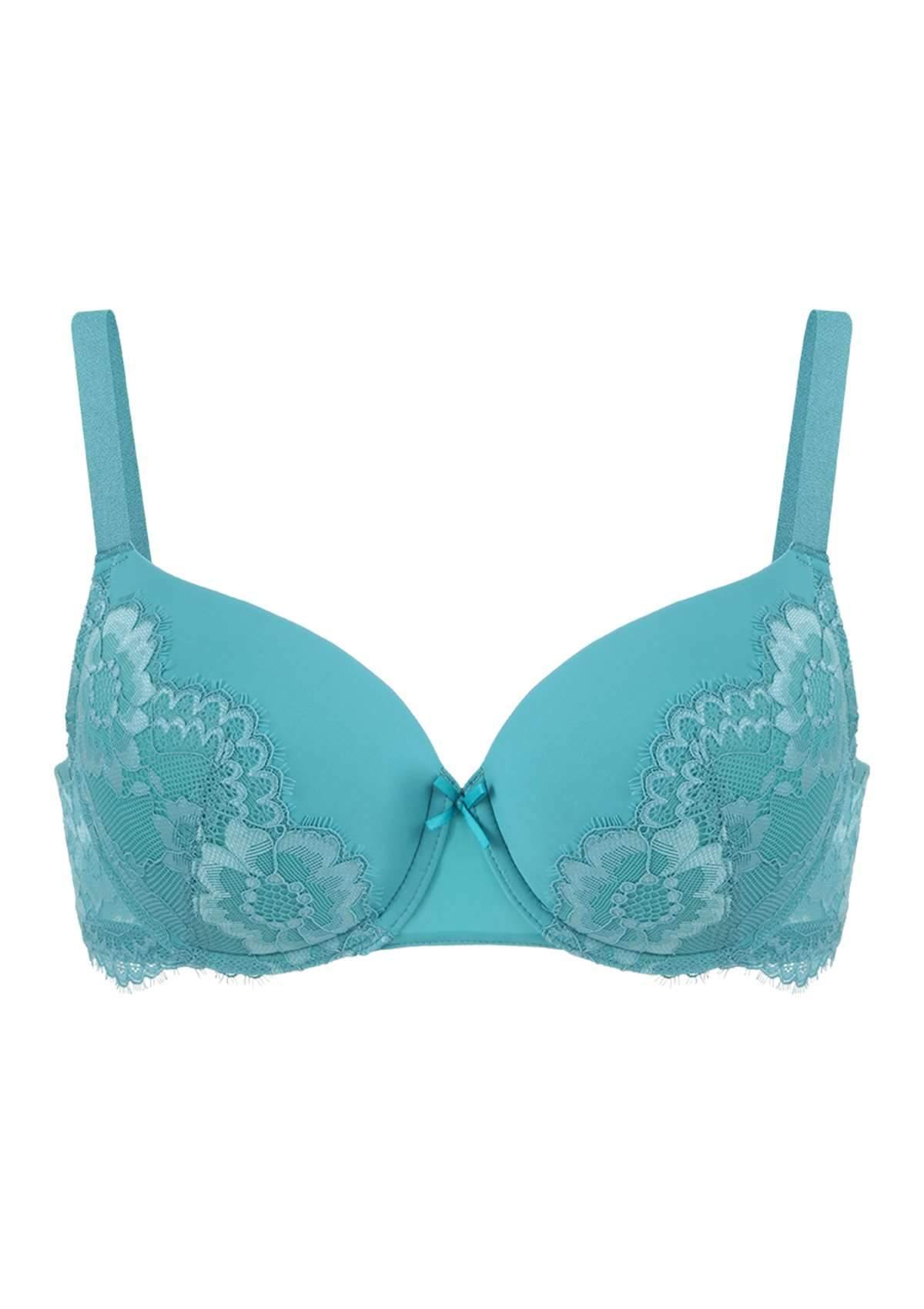 Lovelush Flower Trim Padded Underwire Bra Bundle