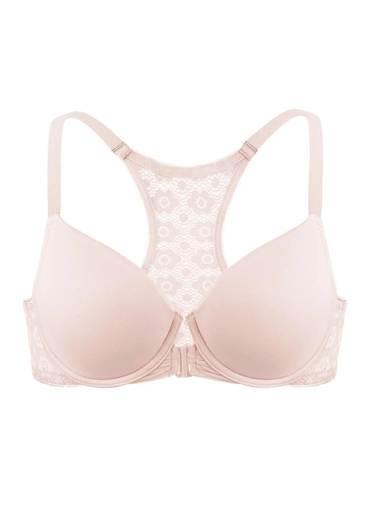Serena Front-Close Lace-Back Underwire Bra
