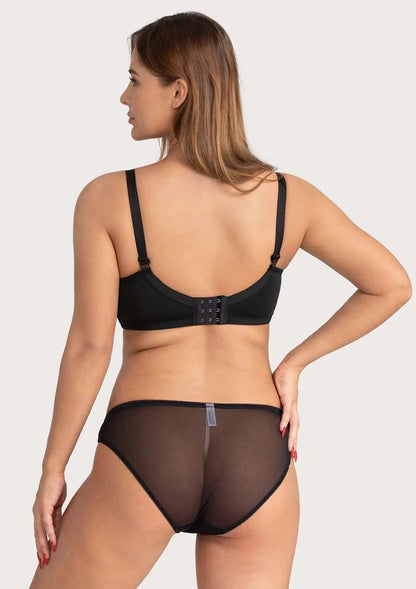 HSIA Lace Dolphin Black Underwire Bra