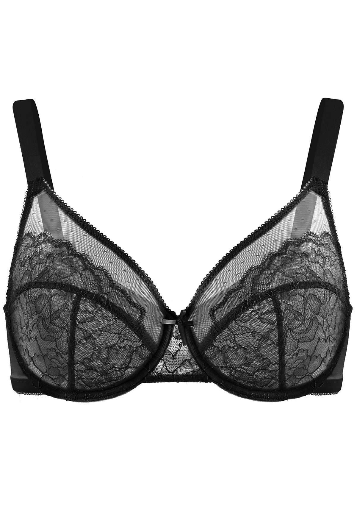 Enchante Lace Unlined Full Coverage Underwire Bra