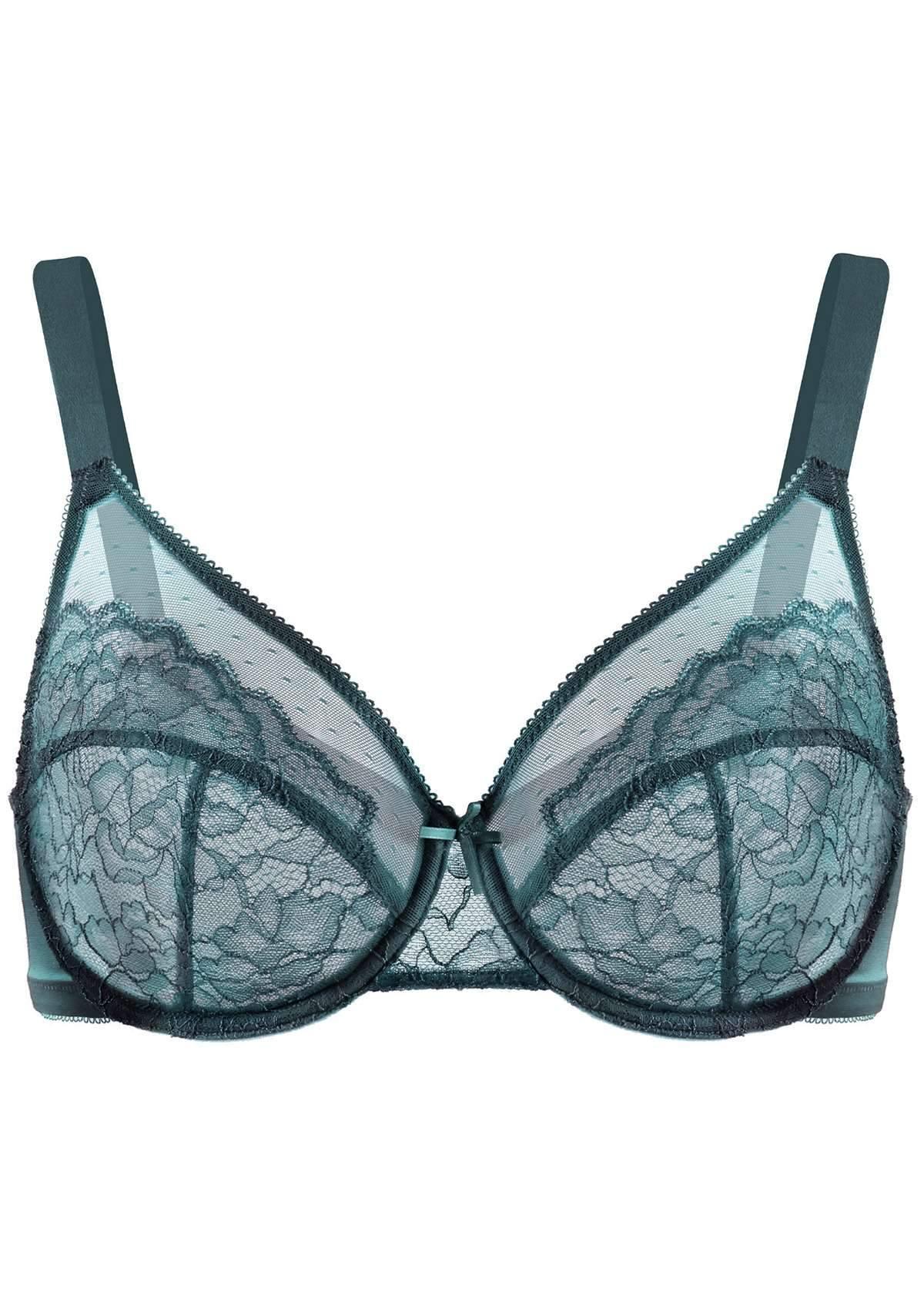 Enchante Lace Unlined Full Coverage Underwire Bra