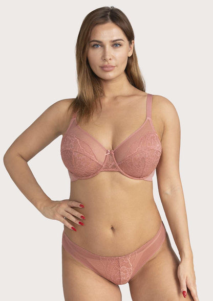 Enchante Lace Unlined Full Coverage Underwire Bra