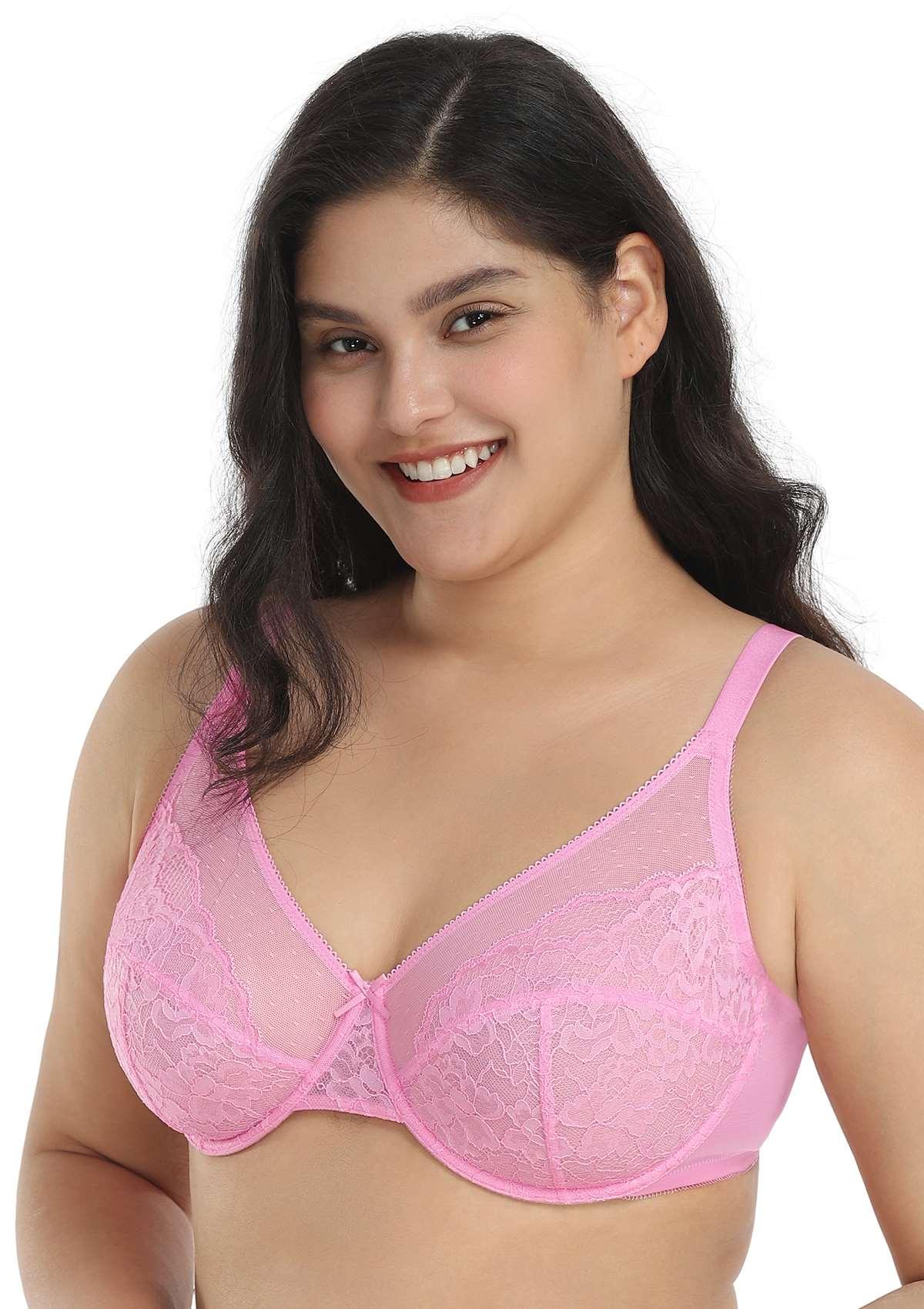 Enchante Lace Unlined Full Coverage Underwire Bra