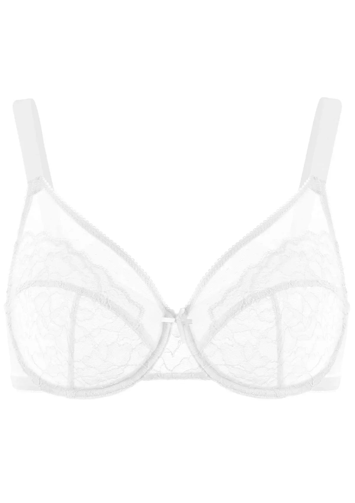 Enchante Lace Unlined Full Coverage Underwire Bra