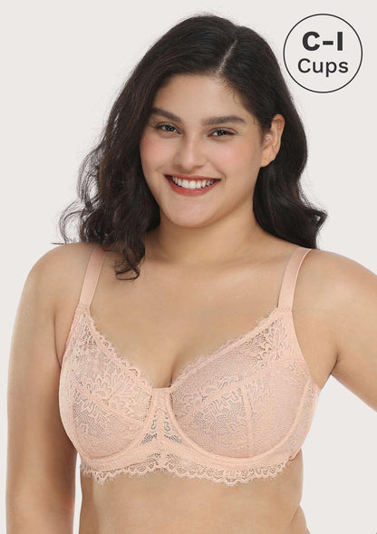 HSIA Sunflower Underwire Lace Bra