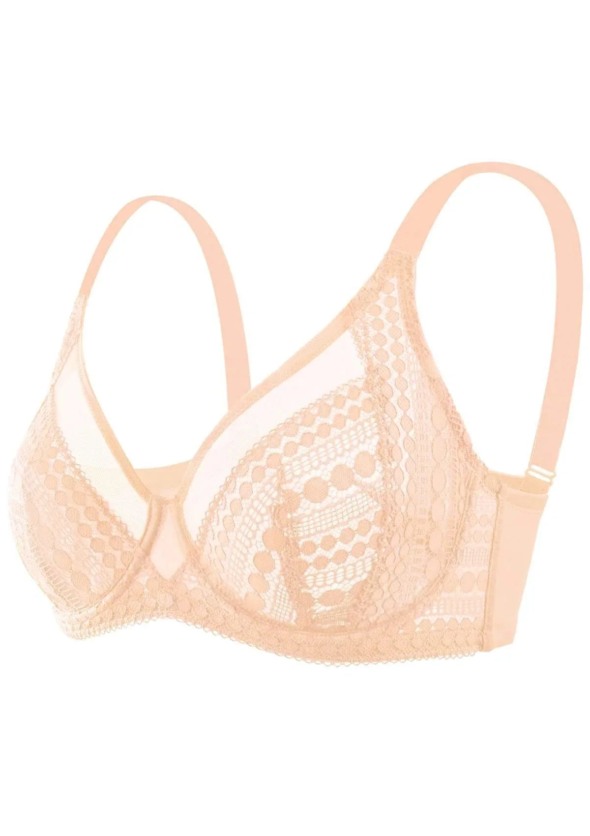 HSIA Polka Dot Sexy Rose Cloud Lace Bra