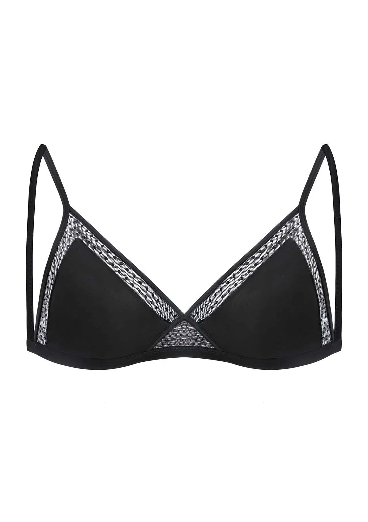 HSIA Polka Dots Triangle Wireless Bralette