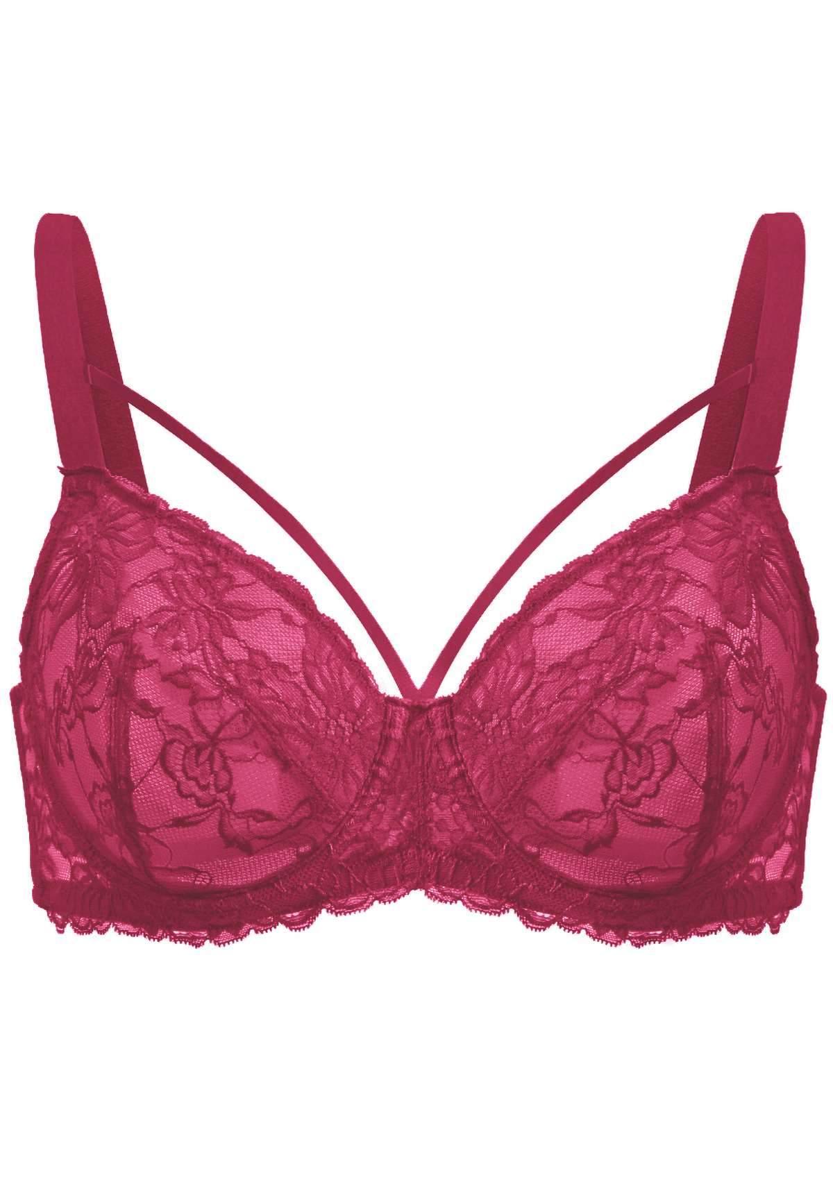 Pretty In Petals Unlined Strappy Lace Bra