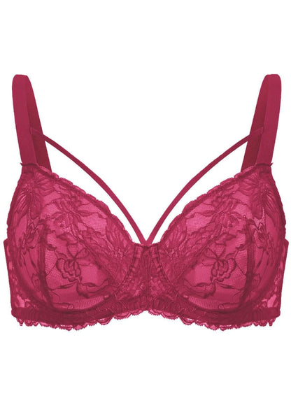 Pretty In Petals Unlined Strappy Lace Bra