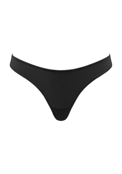 HSIA Ribbed Knit Cotton Thong Underwear 3 Pack
