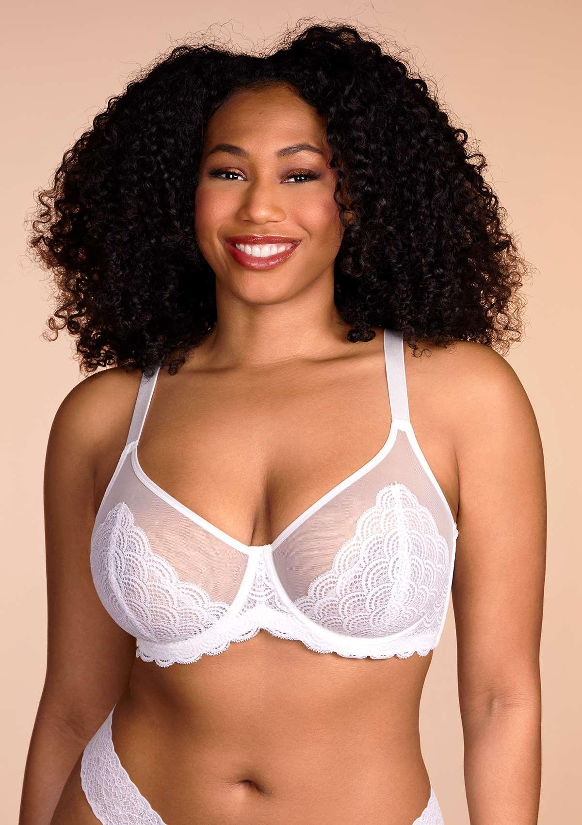Mermaid Scales Lace Unlined Bra