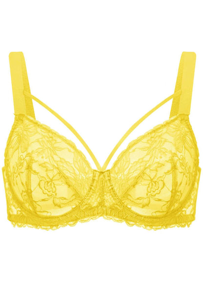 Pretty In Petals Unlined Strappy Lace Bra