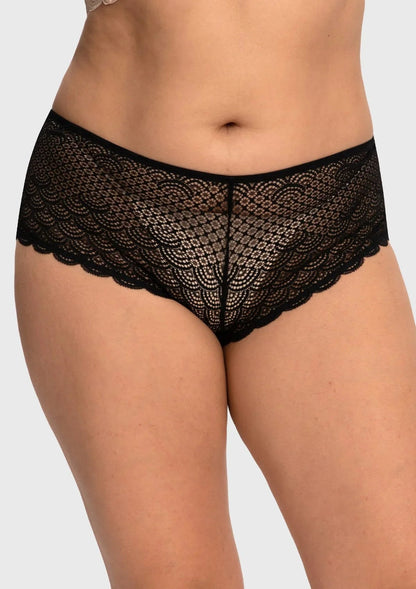 Mermaid Scales High Waist Lace Boyshort Panty