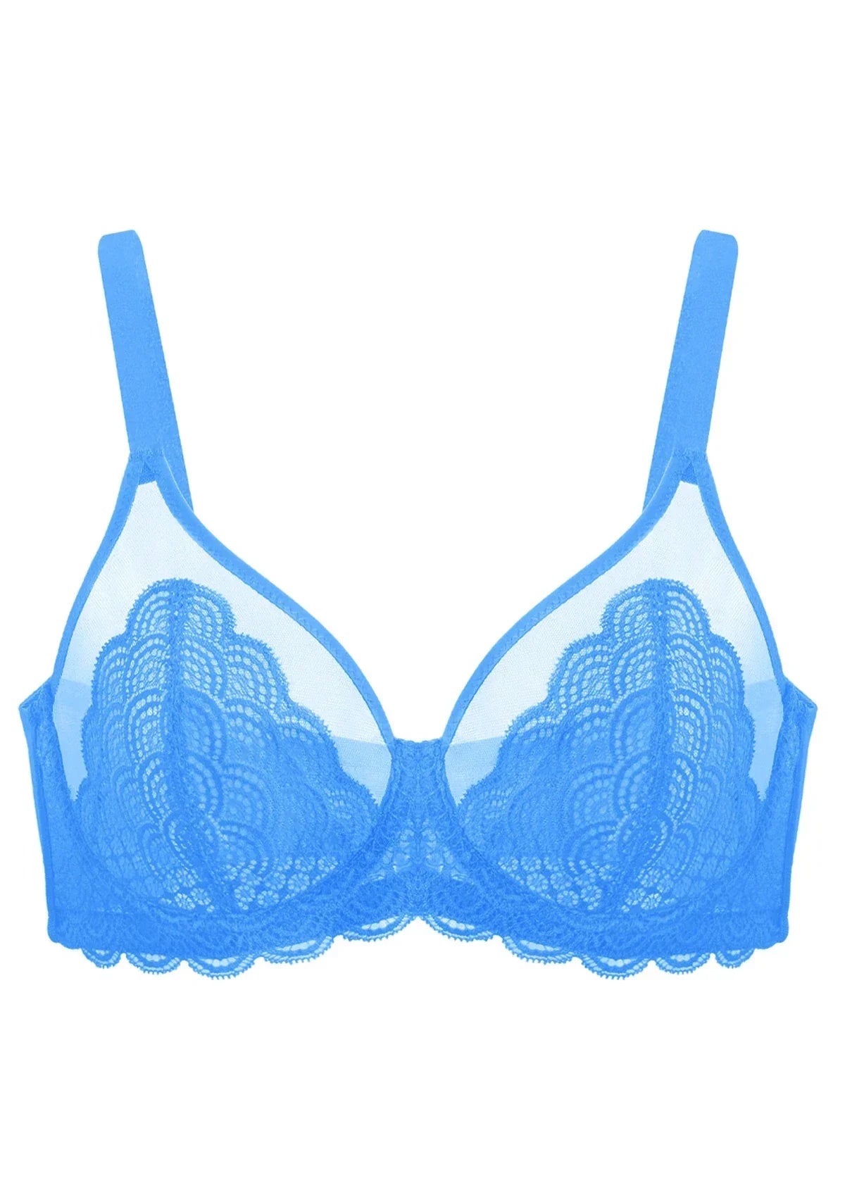 Mermaid Scales Lace Unlined Bra