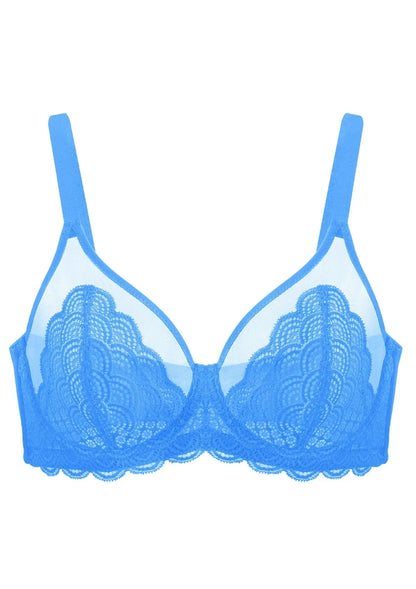 Mermaid Scales Lace Unlined Bra