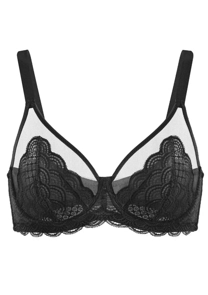 Mermaid Scales Lace Unlined Bra