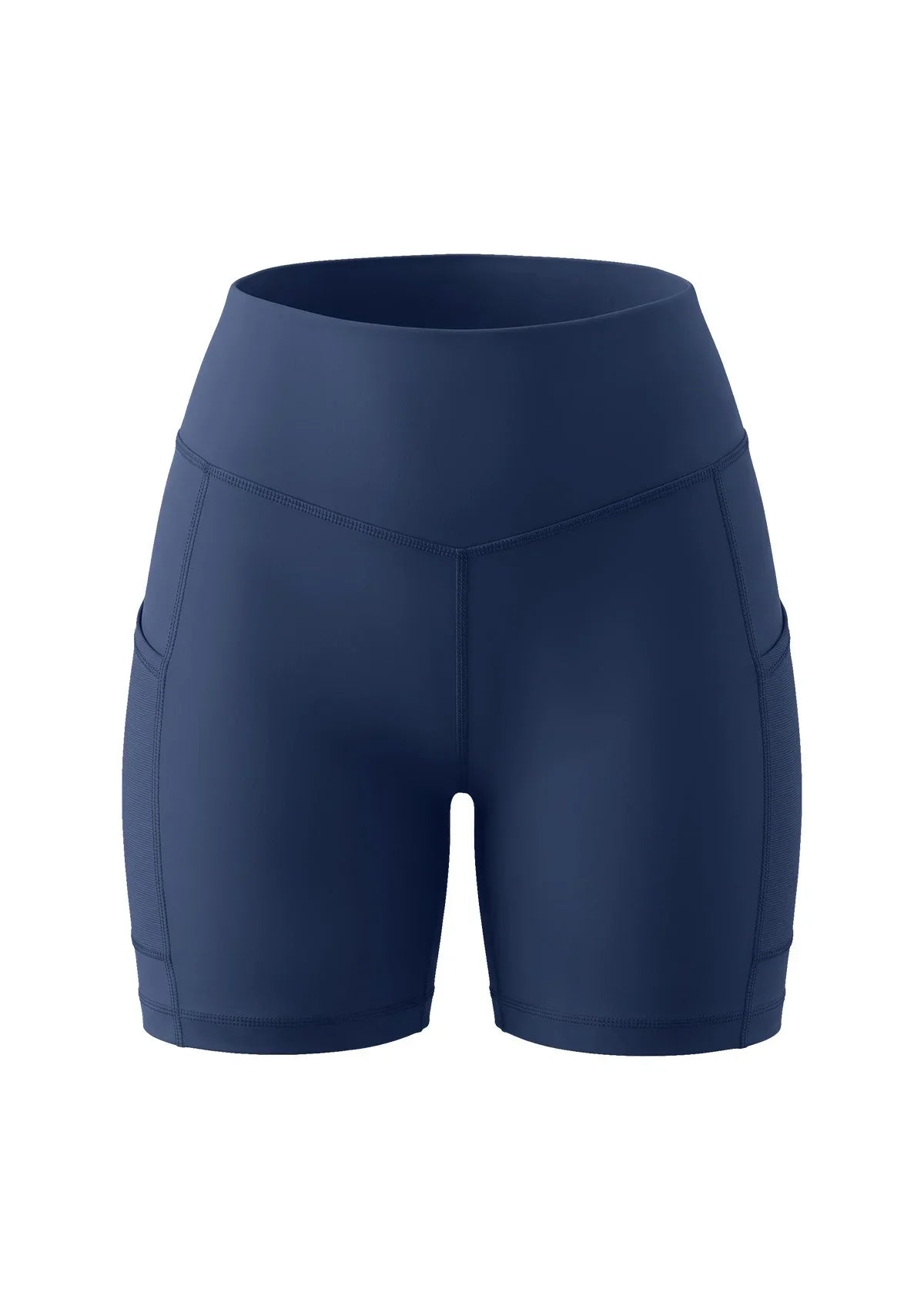 Aura High-Waisted Cooling Yoga Shorts with Pockets