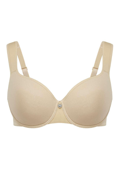 Patricia T-shirt Beige Lightly Padded Underwire Minimizer Bra