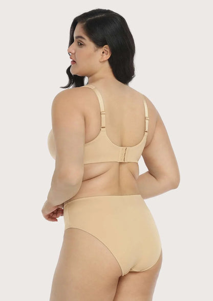 Patricia T-shirt Beige Lightly Padded Underwire Minimizer Bra