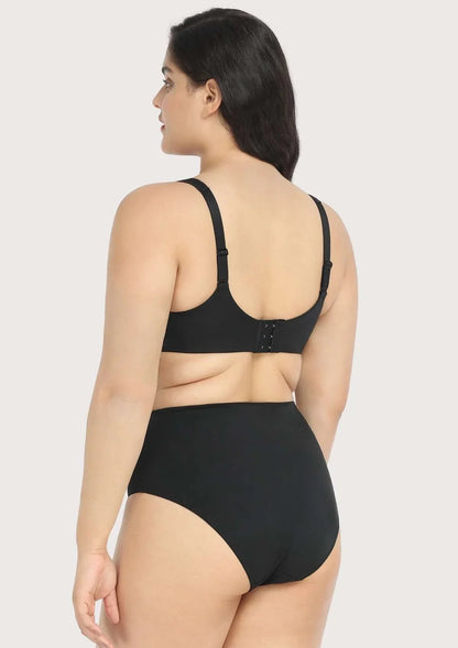 Patricia T-shirt Black Lightly Padded Underwire Minimizer Bra