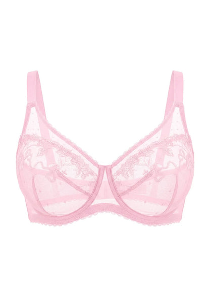 Ophelia Embroidered Lace Full Coverage Unlined Bra