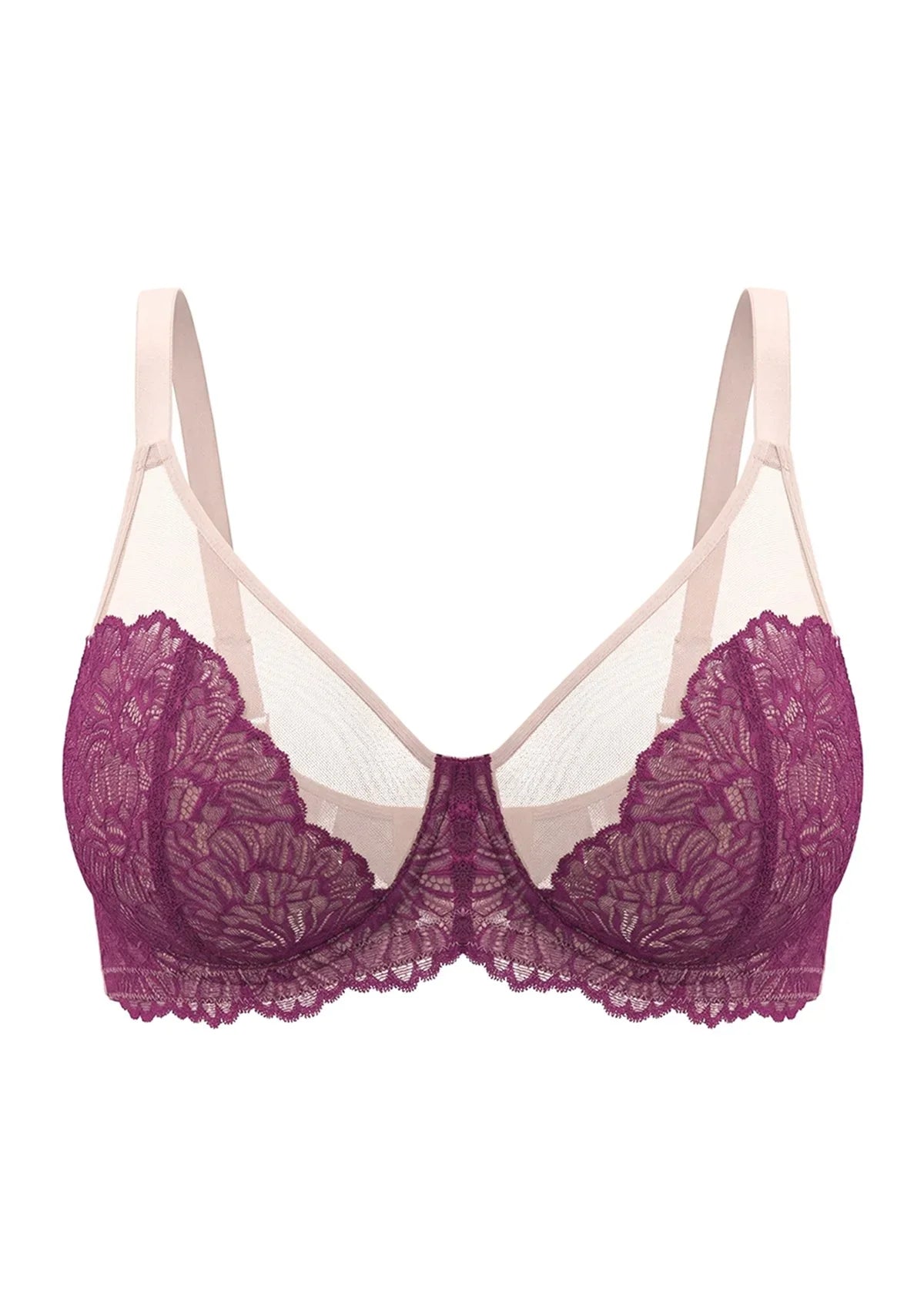 HSIA Blossom Unlined Lace Underwire Bra