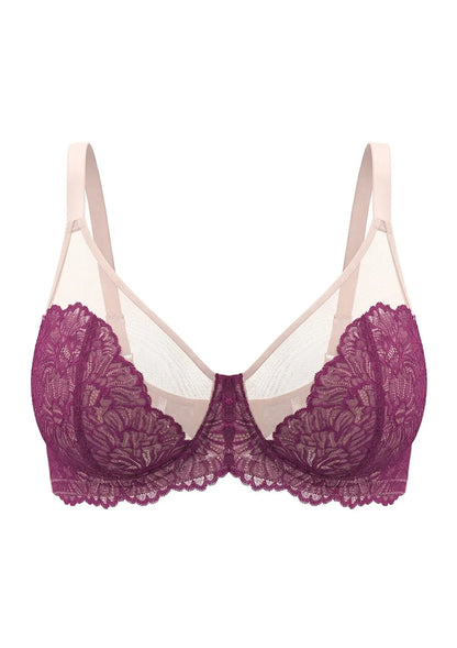 HSIA Blossom Unlined Lace Underwire Bra