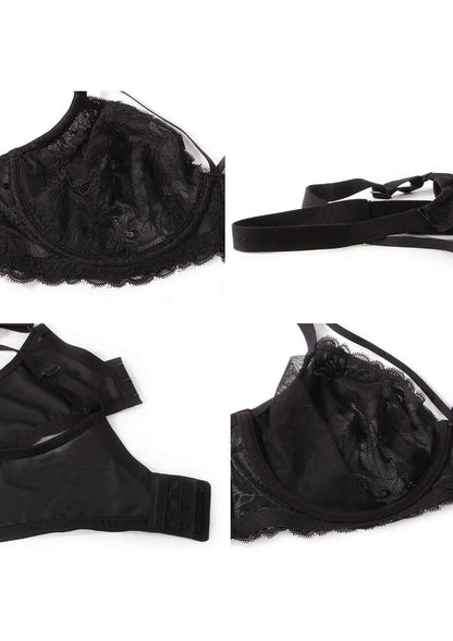 Pretty In Petals Unlined Strappy Lace Bra
