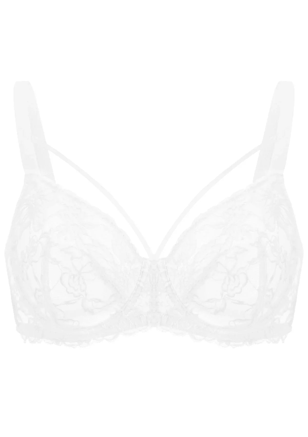 Pretty In Petals Unlined Strappy Lace Bra