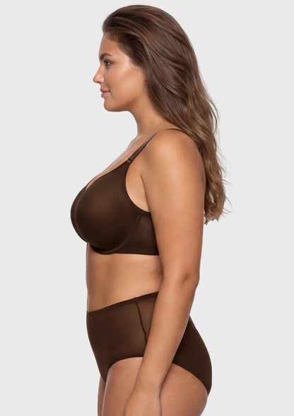 Seraphina Unlined Underwire Sheer Mesh Bra