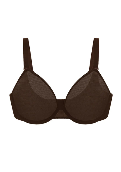 Seraphina Unlined Underwire Sheer Mesh Bra