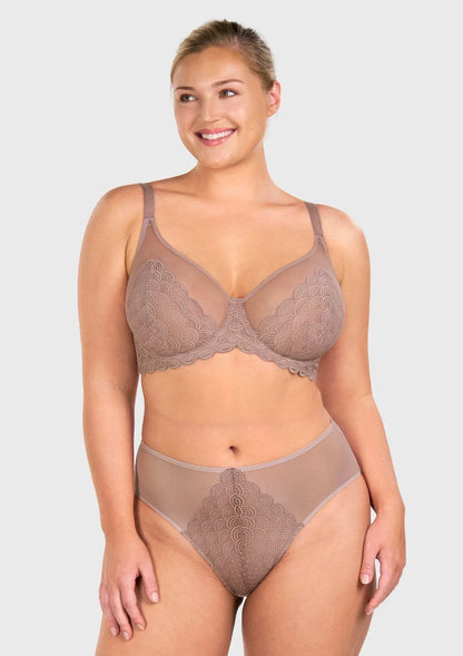 Mermaid Scales Lace Unlined Bra