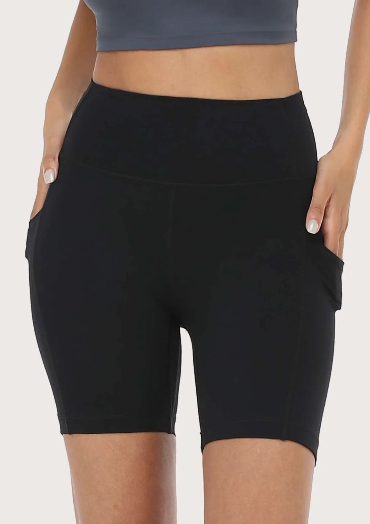 LEAPX Fluent High-Waist Sports Bike Shorts