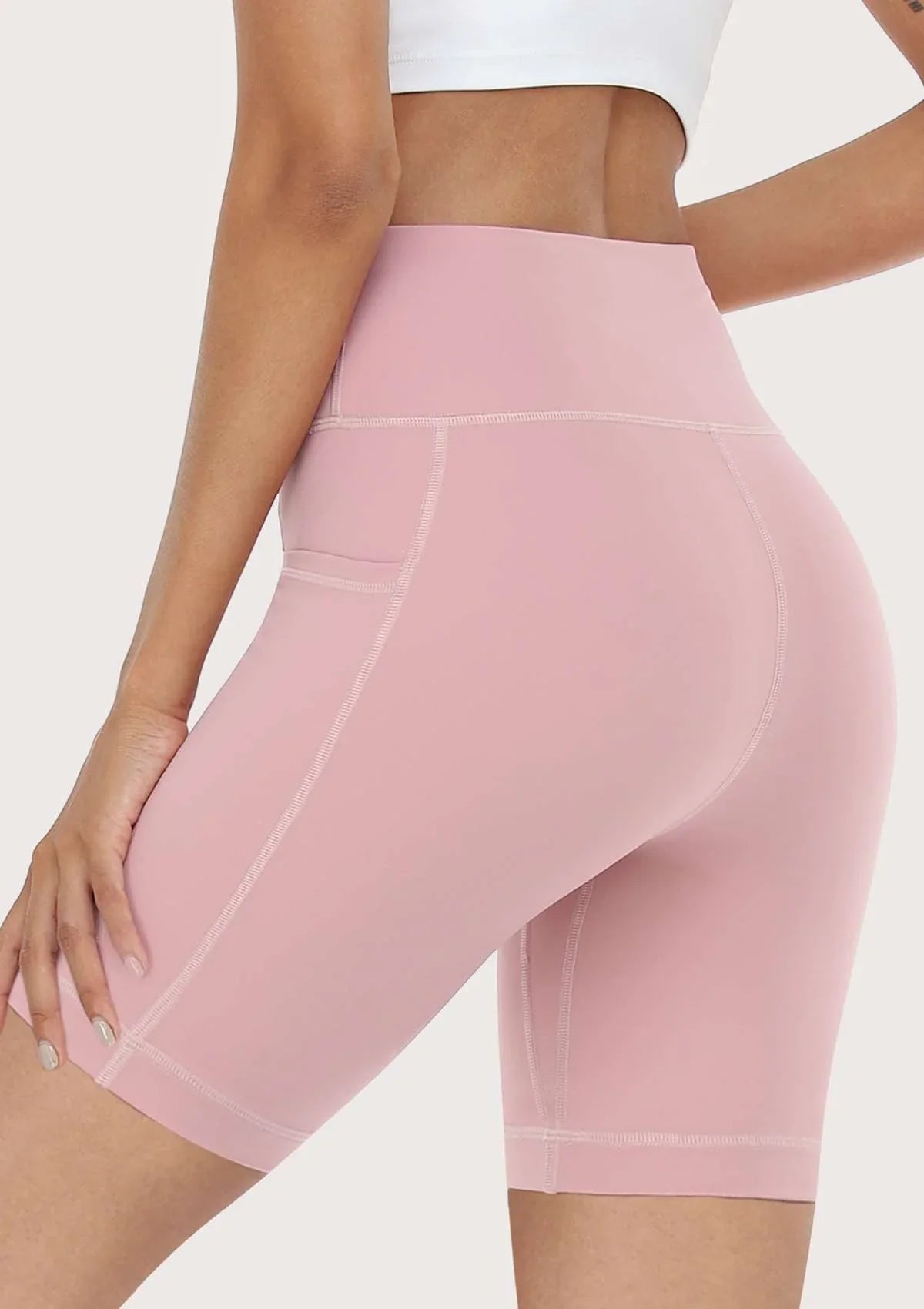 LEAPX Fluent High-Waist Sports Bike Shorts