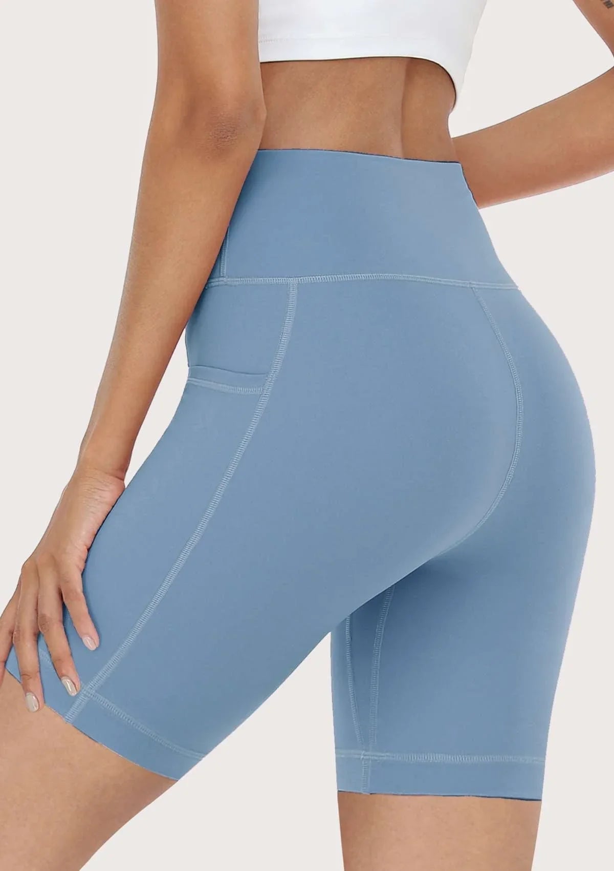 LEAPX Fluent High-Waist Sports Bike Shorts