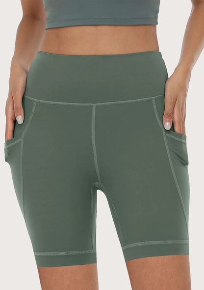 LEAPX Fluent High-Waist Sports Bike Shorts