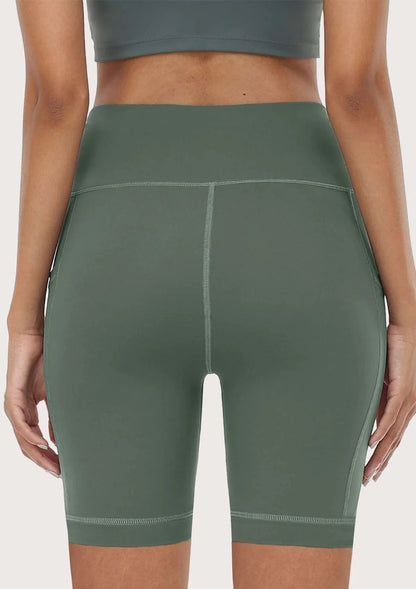 LEAPX Fluent High-Waist Sports Bike Shorts