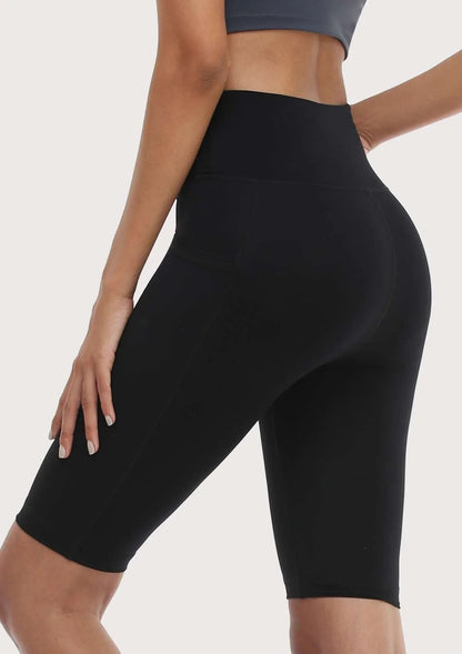 LEAPX Fluent High-Waist Sports Bike Shorts