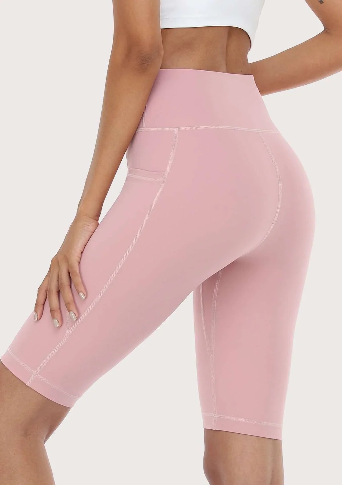 LEAPX Fluent High-Waist Sports Bike Shorts