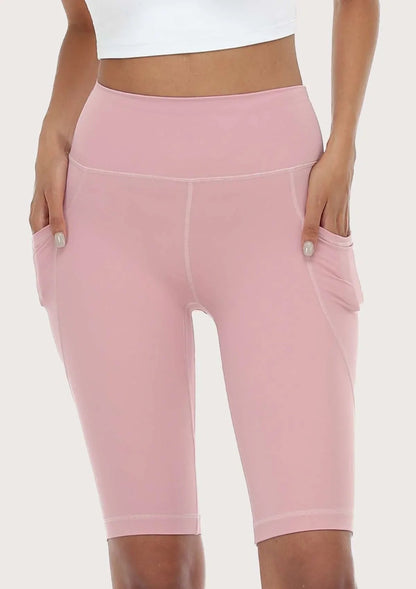 LEAPX Fluent High-Waist Sports Bike Shorts