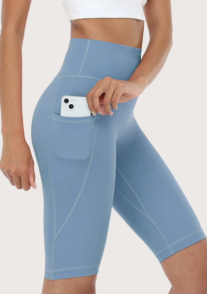 LEAPX Fluent High-Waist Sports Bike Shorts
