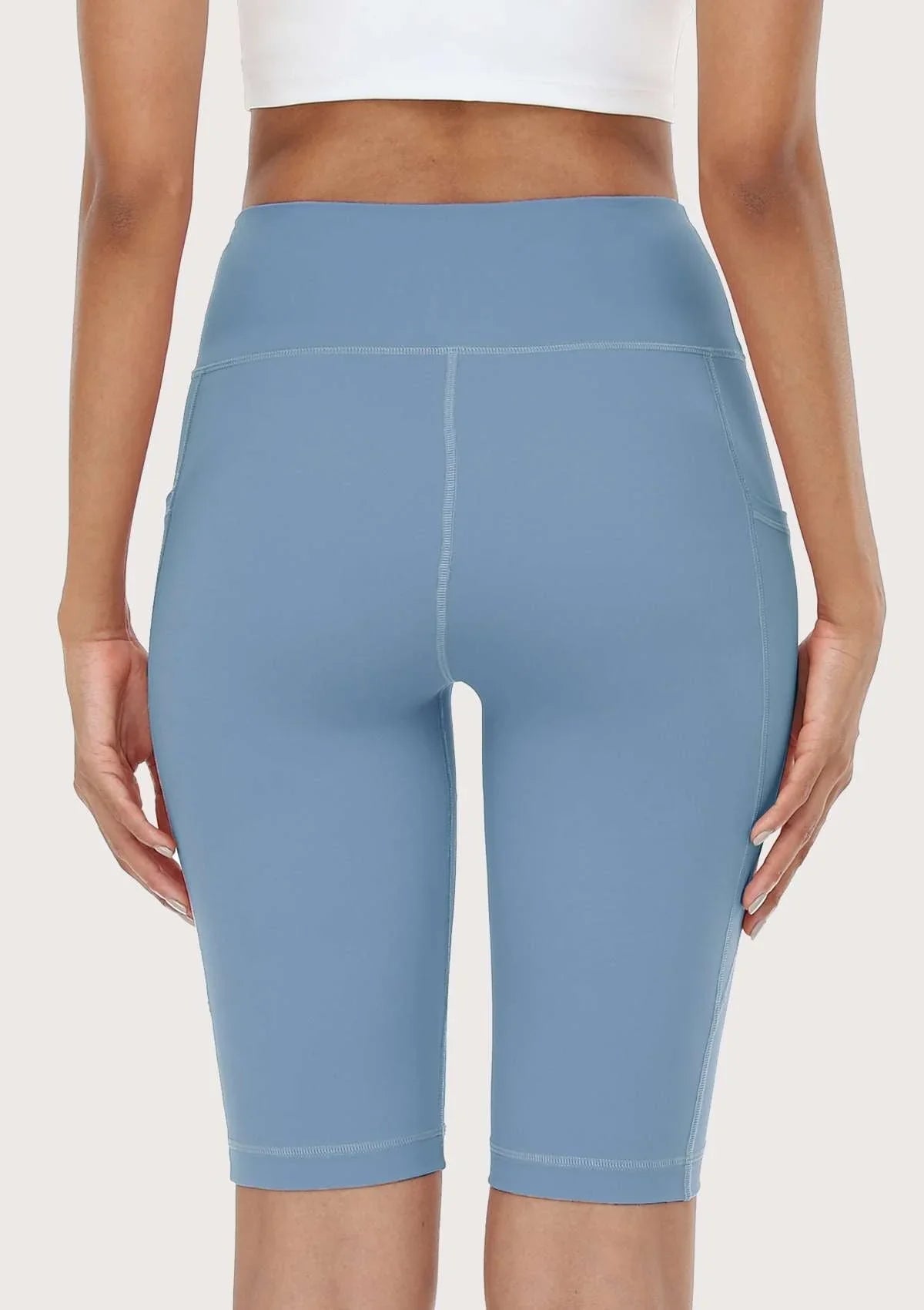 LEAPX Fluent High-Waist Sports Bike Shorts